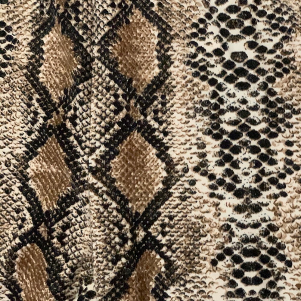 Entro Snakeskin Python Print Flare Bottom Pants - image 4